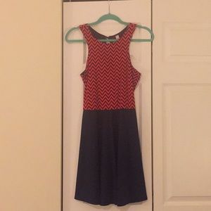 Chevron swing dress